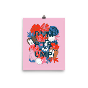DUM-PTR-UMP Pink Poster