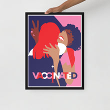 Load image into Gallery viewer, #Vaccinated Framed poster
