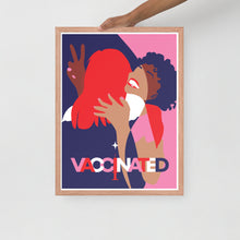 Load image into Gallery viewer, #Vaccinated Framed poster
