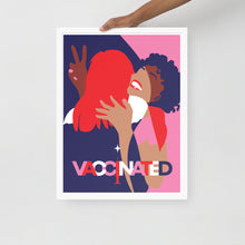 Load image into Gallery viewer, #Vaccinated Framed poster
