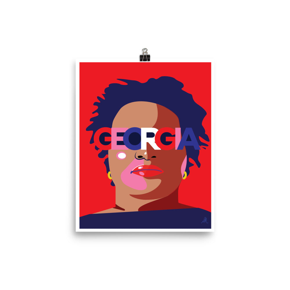 All Eyes On Georgia Poster (8 x 10in)