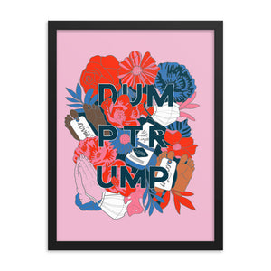 DUM-PTR-UMP Pink Framed Poster